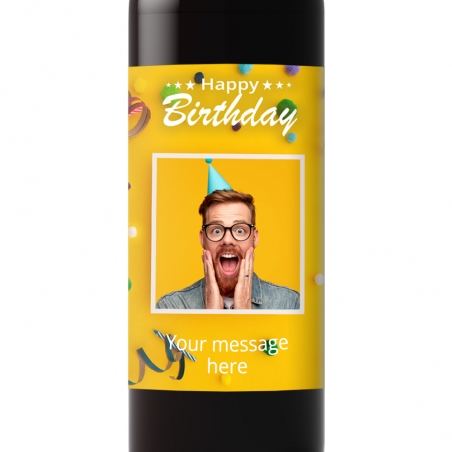 Vino con Etichetta Personalizzata 'Buon Compleanno' 2