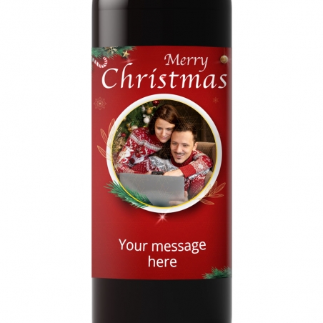 Vino con Etichetta Personalizzata 'Buon Natale' 2