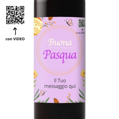Vino con Video Etichetta 'Buona Pasqua' 1